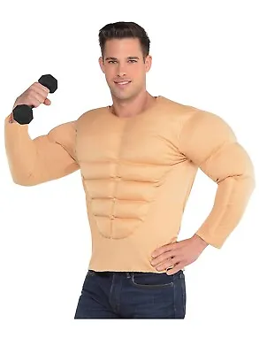 Buy AMSCAN Muscle Shirt Halloween Costume Accessory For Men, One Size Standard • 67.55£