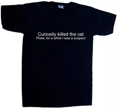 Buy Curiosity Killed The Cat Funny V-Neck T-Shirt • 9.99£