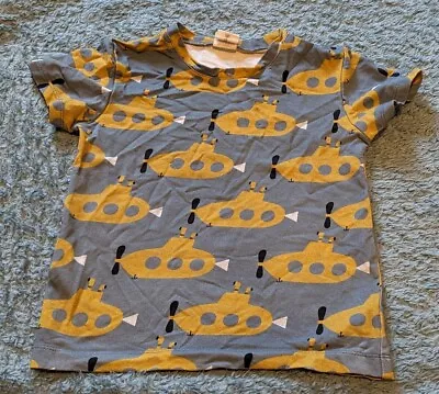 Buy Don't Grow Up: Grey T-shirt With Yellow Submarine Pattern: Size 98 (2-3 Years) • 5£