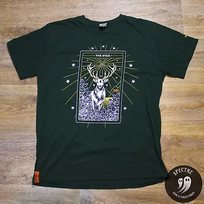Buy Jagermeister The Stag Hunter Green Graphic Tee Shirt - Men's Size Large • 14.47£