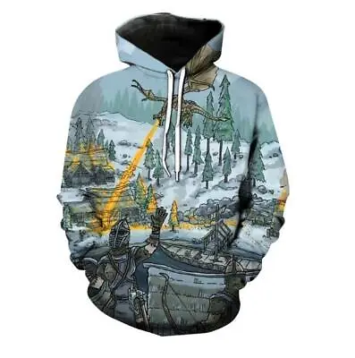 Buy Game The Elder Scrolls V Skyrim Hoodies Men 3D Print Sweatshirt Hoodie Pullover • 19.10£