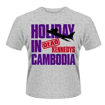 Buy Dead Kennedys 'Holiday In Cambodia' Grey T Shirt - NEW • 16.99£