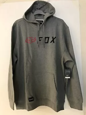 Buy Fox Racing Men's Apex Pullover Fleece Heather Grey, Size 2 X Large • 35£