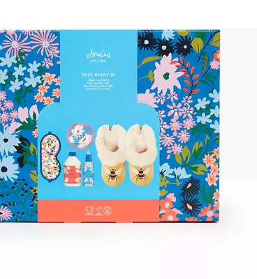 Buy JOULES Cosy Night In Bee Slippers (size 3-4) Pampering Toiletries Set • 29.99£