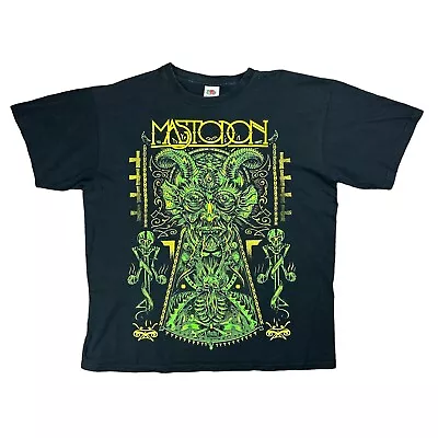 Buy Mastodon Devil Graphic Band Tee Black FOTL Shirt Large Official Merch Concert • 35.97£