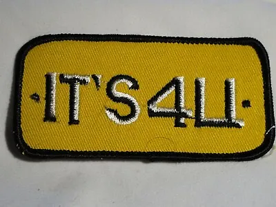 Buy  It's 4 U  For You Sew On Cloth Patch Badge 1970's • 5.95£