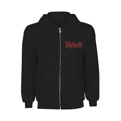 Buy Slipknot Skull Teeth Emblem Zip-Up Black Hoodie • 36.95£