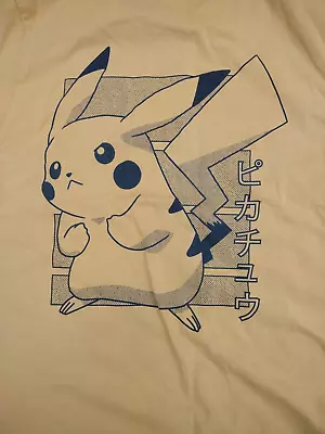 Buy Mens Pokemon Pikachu 025 T-Shirt - Size M - Mustard Yellow • 11.99£