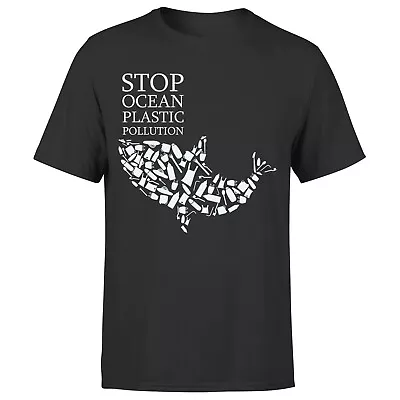 Buy Environment T Shirt Stop Ocean Pollution Mens Climate Change Whale#Or#P1#A • 3.99£