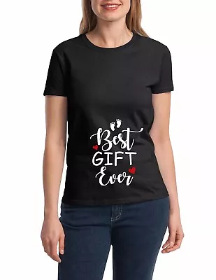 Buy Best Gift Ever Shirt Pregnant Women Baby Loading Tee Christmas Present Shirt • 14.47£