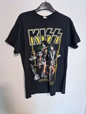 Buy KISS Kissworld (2017) Mens Metal Band T Shirt Black Short Sleeve Double Sided • 14.99£
