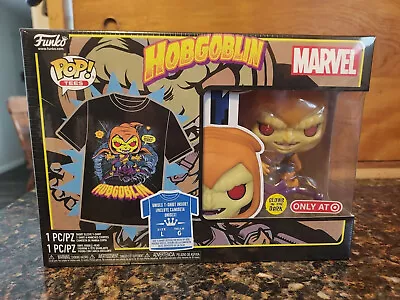 Buy Funko POP! And Tee Marvel Hobgoblin [Glows In The Dark] With Size Large T-Shirt • 26.12£