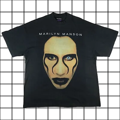 Buy Vintage Styled Effn Clothing Marilyn Manson Graphic Single Stitch XL T-shirt • 80£