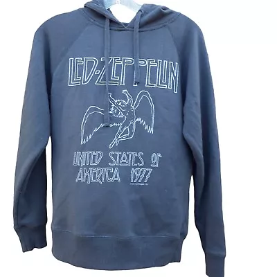 Buy Official Led Zeppelin Hoodie Retro United States Of America 1977 Metal Rock • 78.25£