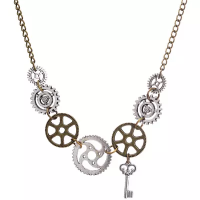 Buy Vintage Steampunk Necklace - Rock Alloy Goth Jewelry For Women • 7.38£