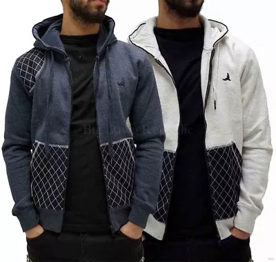 Buy D-Rock Men's Denim Patch Cotton Zip Up Hoodie Jacket, Is Time Money New Star Era • 29.99£