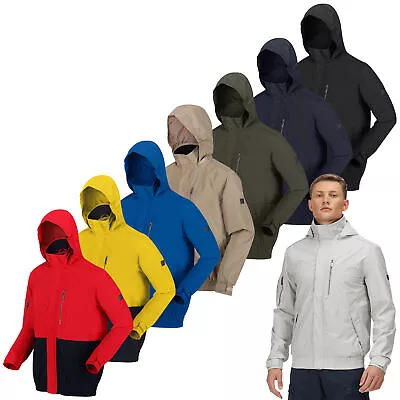 Buy Regatta Mens Feelding Jacket Waterproof Breathable Coat Bomber Style Hem • 29.68£