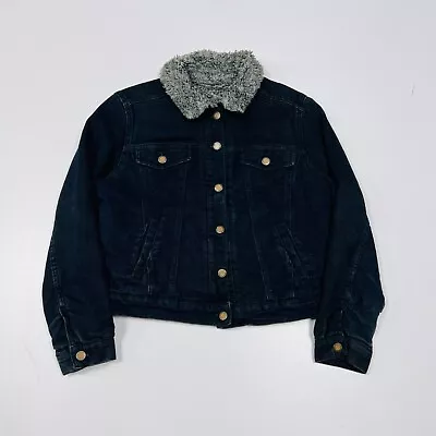 Buy Ladies Sherpa Denim Jacket - Small • 40£