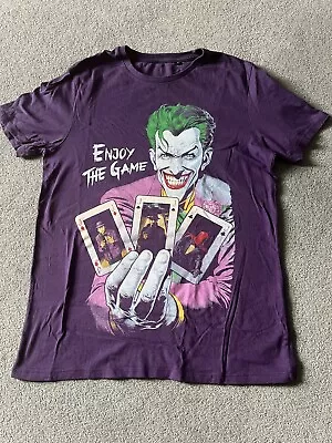 Buy Purple Joker T Shirt Mens Size M • 5£