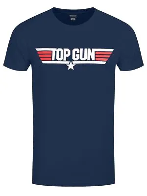 Buy Top Gun Logo Mens Navy T-shirt-XXL (44 -46 ) • 14.99£