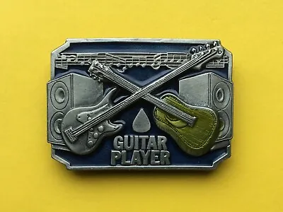 Buy Guitar Player Belt Buckle…the Perfect Gift For The Musician In Your Life!! • 19.99£