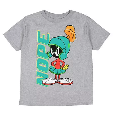 Buy Looney Tunes Boys' Marvin The Martian Character NOPE T-Shirt Top Crewneck • 10.99£