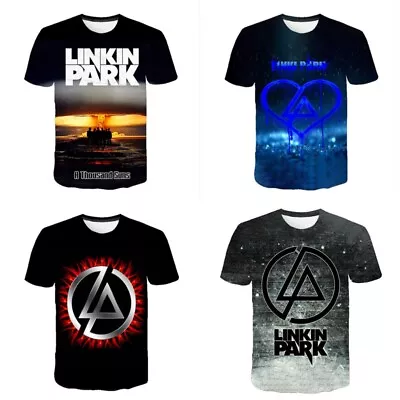 Buy Kids Unisex Linkin Park Casual Short Sleeve T-Shirt Tee Pullover Top Gift UK • 6.99£