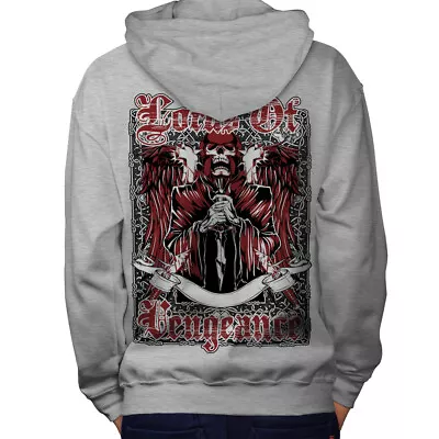 Buy Wellcoda Lords Of Vengeance Mens Hoodie, Monster Design On The Jumpers Back • 25.99£