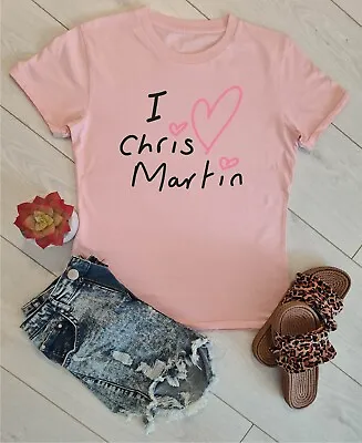 Buy I Love Chris Martin T-Shirt Fashion Lyrics Fix You 2024 Tour Cold Play T-Shirt • 12.99£