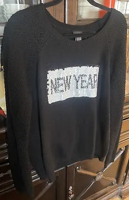 Buy Rue 21 Women's XL Christmas New Year's Sequin Sweater • 8.69£