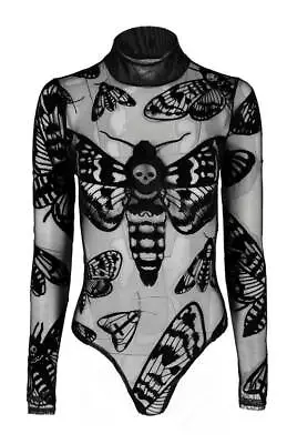 Buy Restyle - Death's Head Moth Mesh & Velvet Body / Gothic Fashion • 51.95£