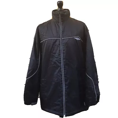 Buy Umbro Vintage 90s Mens Oversized Lightweight Black Rain Jacket Coat - Size L • 19.99£