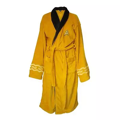 Buy Star Trek Captain Kirk Bathrobe For Adults | One Size Fits Most • 66.30£