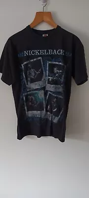 Buy Nickelback 2008 European Tour T-Shirt Fruit Of The Loom Medium Black Rock • 18£