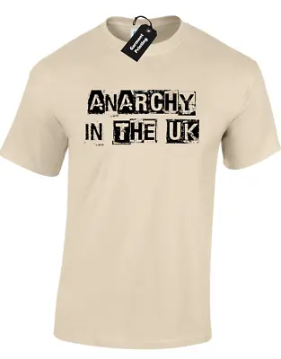 Buy Anarchy In The Uk Mens T Shirt Anarchist Protest Rebellion Banksy Sex Pistols • 7.99£