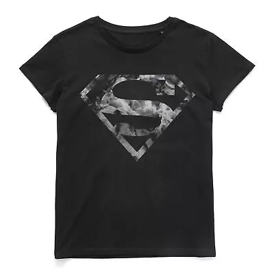 Buy Official DC Comics Original Marble Superman Logo Women's T-Shirt • 17.99£