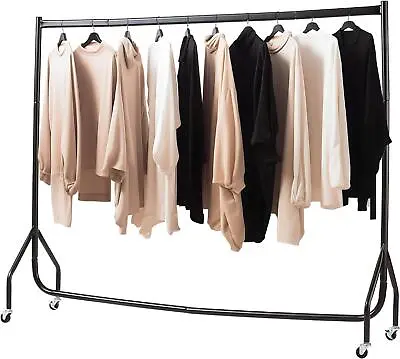 Buy 6ft Heavy Duty Clothes Rail Home Shop Garment Hanging Display Stand Rack • 28.99£