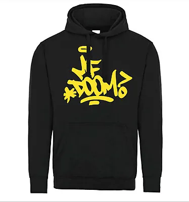 Buy MF Doom Yellow Tag Hip Hop Hoody Black • 28.49£