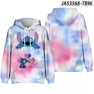 Buy Kids Children Lilo Stitch Cartoon Casual Hoodies Sweatshirt Hooded Top Coat Gift • 11.99£