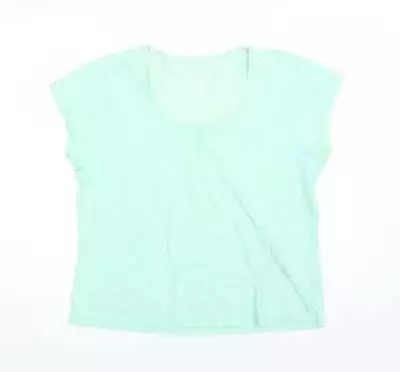 Buy BHS Womens Green Solid Cotton Top Pyjama Top Size 16 • 6.25£