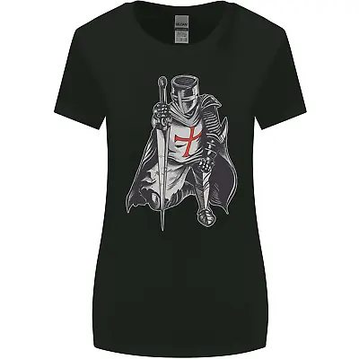 Buy A Nights Templar St Georges Day England Womens Wider Cut T-Shirt • 9.49£
