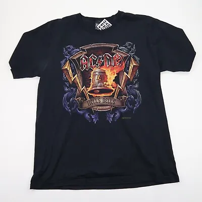 Buy ACDC T-shirt Hells Bells Vintage Metal Music Rock Band SZ XL (M5353) • 18.95£