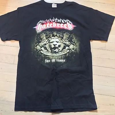 Buy Hatebreed For The Lions Official Black Shirt NEW Men M Hardcore Punk Heavy Metal • 14.40£