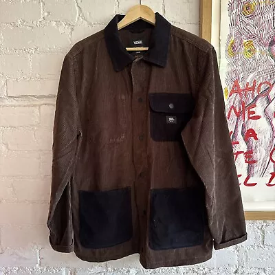 Buy Vans Brown/black Drill Chore Coat Size L   • 33£