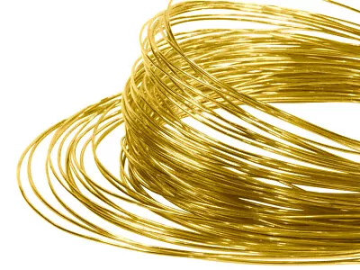 Buy 9ct Gold Round Wire 0.25mm, Half Hard,Full Annealed-30cm Length Jewellery Making • 14.52£