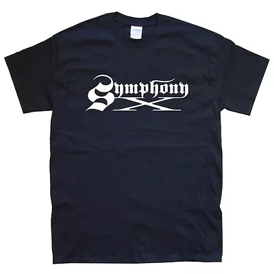 Buy SYMPHONY X T-SHIRT Sizes S M L XL XXL Colours Black White   • 15.59£