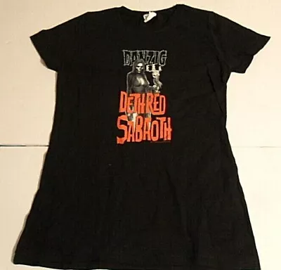 Buy  Danzig Dethred Sabaoth  Black T-Shirt Women’s Size Large • 4.73£