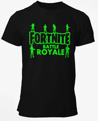 Buy BATTLE  ROYALE Gaming FORTNITE T Shirt. Boys Kids Children Adult Gift Tee Top • 7.49£