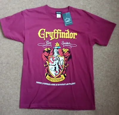 Buy T-shirt Harry Potter Gryffindor Team Quidditch  - Unisex Adult Medium With Tags • 13.99£