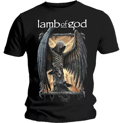 Buy LAMB OF GOD UNISEX T-SHIRT: WINGED DEATH LARGE Only • 16.99£